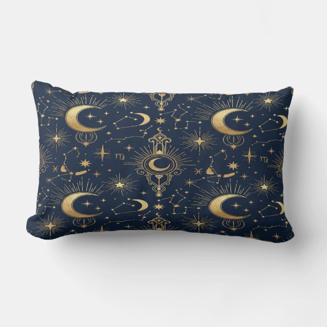 Cojín Lumbar Celestial Gold Pillow (Anverso)