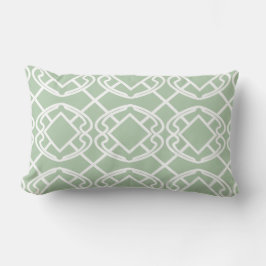 Cojín Lumbar Cello Verde menta claro Diseño en enrejado