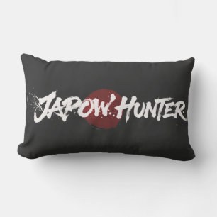 Cojín Lumbar Cepillo de Nieve Arte - Cazador de Japow - Negro
