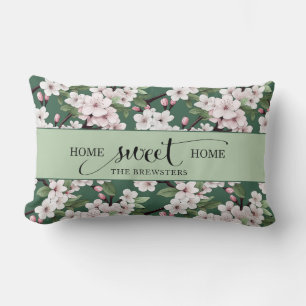 Cojín Lumbar Cherry Blossom Floral Home Sweet Home