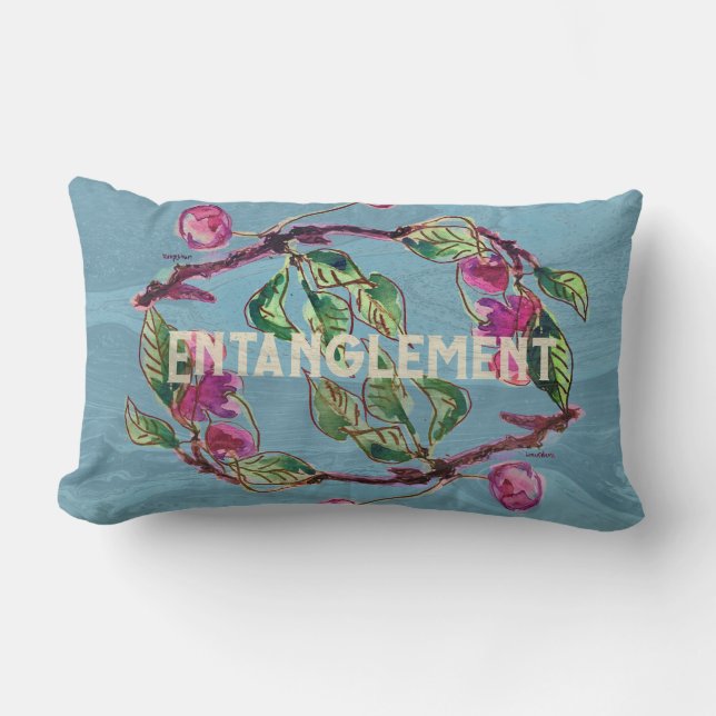 Cojín Lumbar Cherry Branch Entanglement (Anverso)