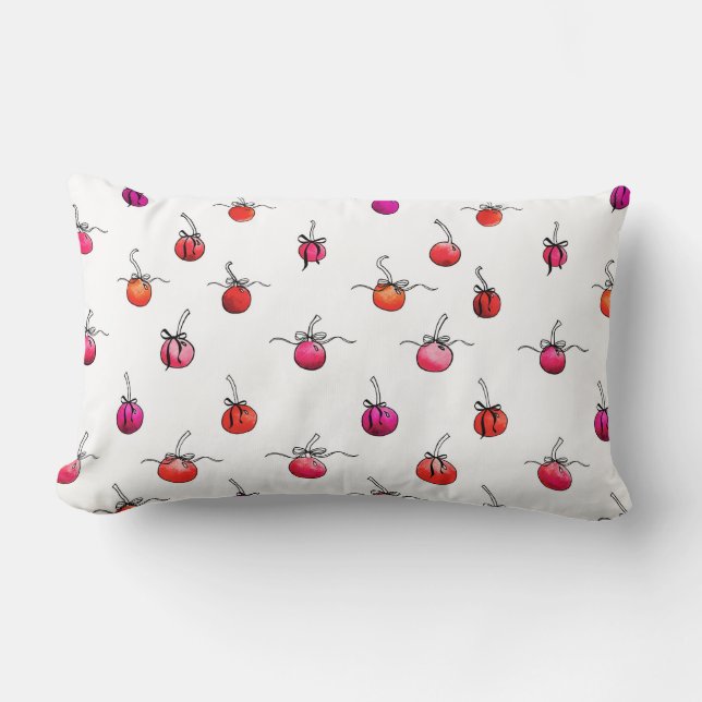 Cojín Lumbar Cherry Coquette Pillow Chica (Anverso)