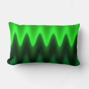Cojín Lumbar Chevron de degradado verde