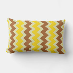 Cojín Lumbar Chevron zigzag amarillo claro verde claro verde os