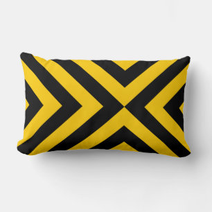 Cojín Lumbar Chevrons amarillos y negros
