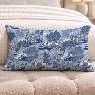 Cojín Lumbar Chic Azul sauce de sauce chinoiserie cottage