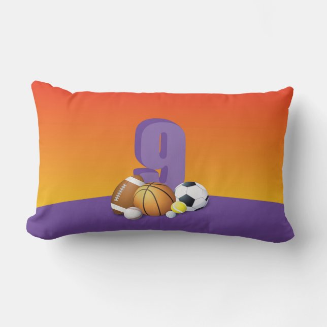 Cojín Lumbar Chica 9.º Balls Deportiva (Anverso)