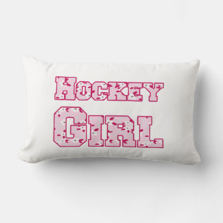 Cojín Lumbar Chica de hockey Pink Floral