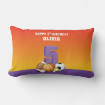 Chica de nombre personalizado 5º Bolas deportivas 