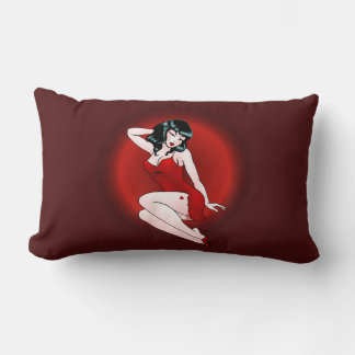 Cojín Lumbar Chica de Pinup Pillows Regalos de decoración Chica