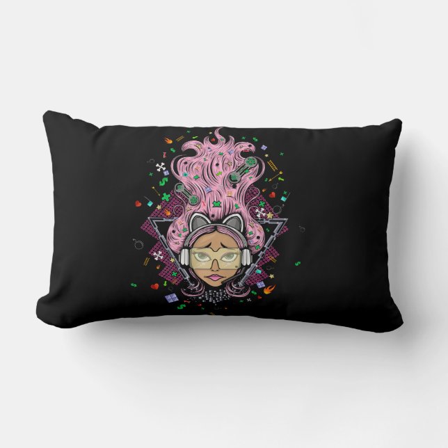 Cojín Lumbar Chica Gamer (Anverso)