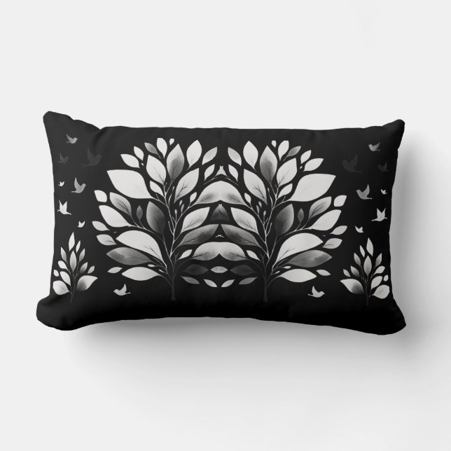 Cojín Lumbar Chickadee Whispers (Anverso)