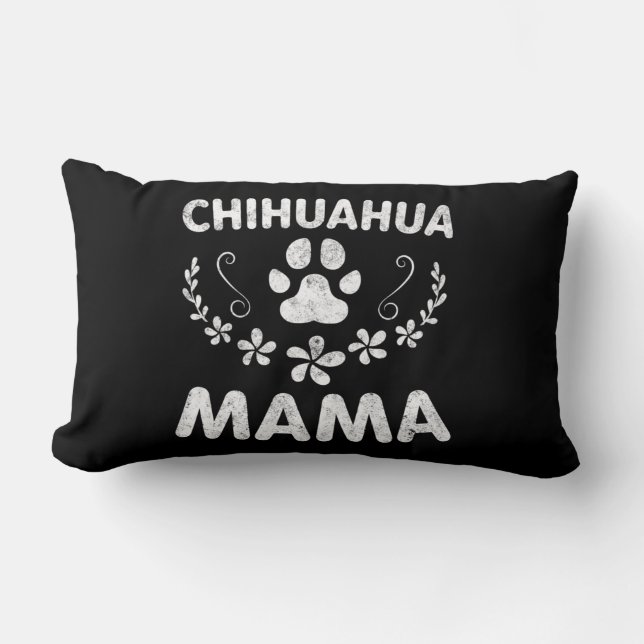 Cojín Lumbar Chihuahua Mama (Anverso)