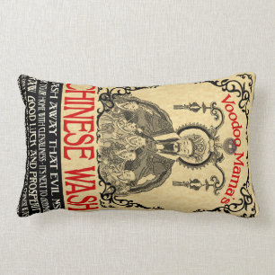 Cojín Lumbar Chinese Wash Art Pillow del vudú de mamá