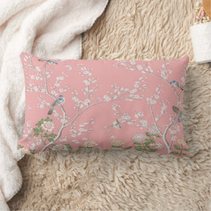 Cojín Lumbar Chinoiserie rosa