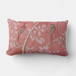 Cojín Lumbar Chinoiserie rosa