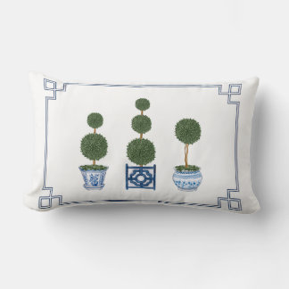 Cojín Lumbar Chinoiserie Topiary Tree with Bows