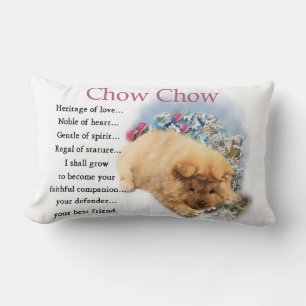 Cojín Lumbar Chow Chow Herencia de Cachorro de Amor