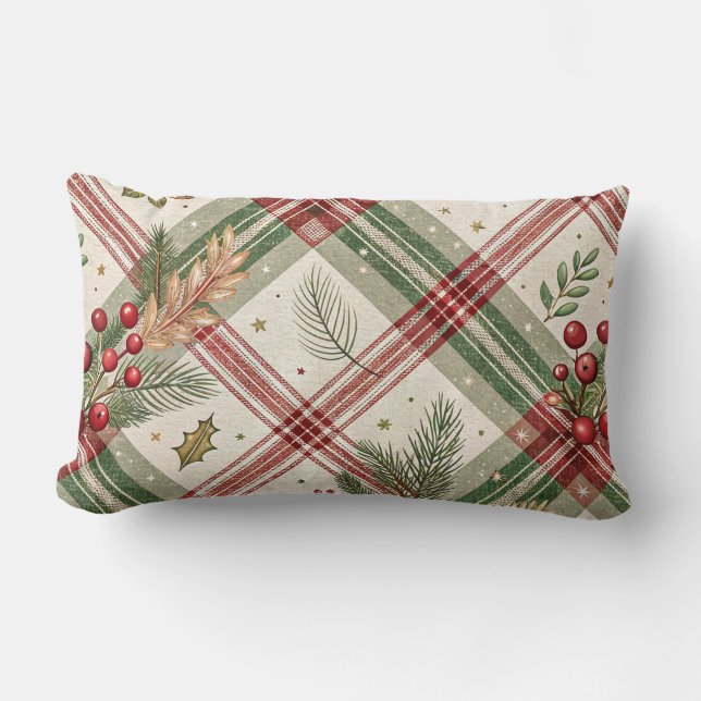 Cojín Lumbar Christmas Throw Pillow (Anverso)