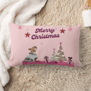 Cojín Lumbar Christmas with our adorable puppy cushion! 🎄🐾