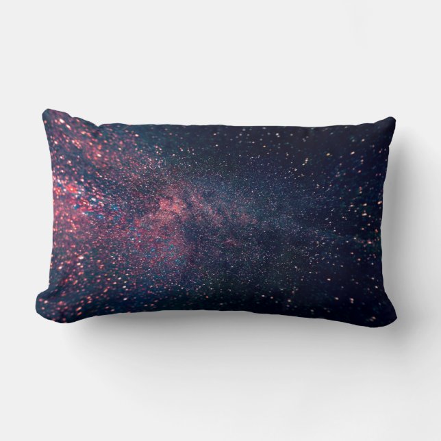 Cojín Lumbar Cielos azules llenos de estrellas (Anverso)