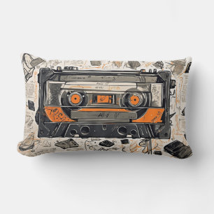 Cojín Lumbar Cinta de cinta mixta retro