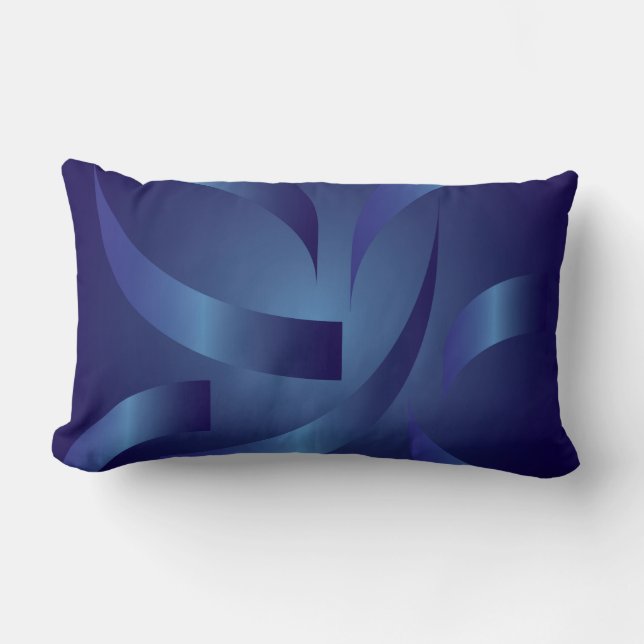 Cojín Lumbar cintas de zafiro (Anverso)