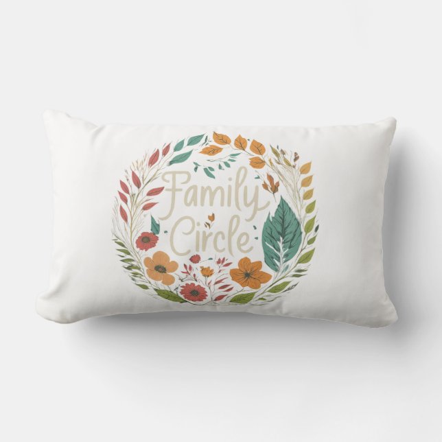 Cojín Lumbar "Círculo familiar" (Anverso)