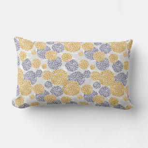 Cojín Lumbar Círculos con estampado de piel de leopardo amarill