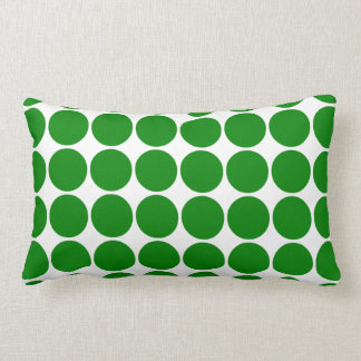 Cojín Lumbar Círculos y puntos del lunar: Lunares verdes