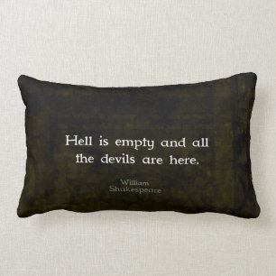 Cojín Lumbar Cita cómica de William Shakespeare