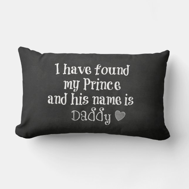 Cojín Lumbar Cita de bebé de enfermera: Hija y papá (Anverso)