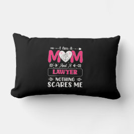 Cojín Lumbar Cita de mamá, abogada divertida, mamá graciosa