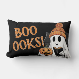 Cojín Lumbar Cita divertida de Halloween para amantes de los li