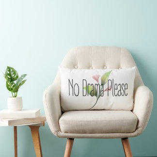 Cojín Lumbar Cita Divertida Sin Drama Por Favor Decoración Para