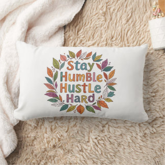 Cojín Lumbar Cita motivacional de estilo boho para mantenerse h