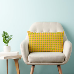 Cojín Lumbar Citrus Comprobar lumbar amarillo
