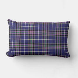 Cojín Lumbar Clan Alexander Tartan Blue y Purple Plantas