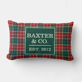 Cojín Lumbar Clan Baxter Tartan Scottish Plaid personalizado