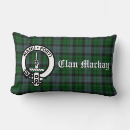 Cojín Lumbar Clan Mackay Tartan Escudo Lumbar Pillow