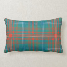 Clan Wilson Plaid Turquoise Naranja Check Tartán