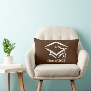 Cojín Lumbar Clase de graduación de 20?? BRNWHT personalizar añ