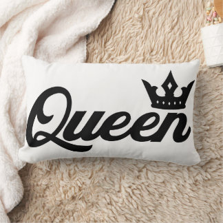 Cojín Lumbar Clásico de tipografía reina