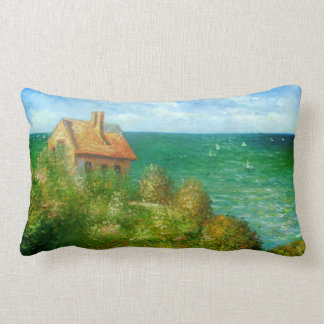 Cojín Lumbar Claude Monet: Cabaña de Fishermans en Varengeville
