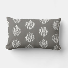 Cojín Lumbar Coastal Palm Leaf Pattern Foghorn Throw Pillow