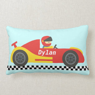Cojín Lumbar Coche de Carreras Lindo Para Niños