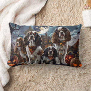 Cojín Lumbar Cocker Spaniel Halloween Espeluznante