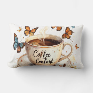 Cojín Lumbar Coffee & Comfort Peaceful Butterfly Pillow