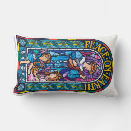 Cojín Lumbar Colchón lumbar Paz de vidrio manchado en la Tierra