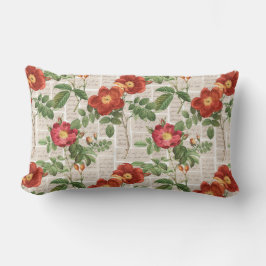 Cojín Lumbar Colección de Ilustraciones de patrimonio de Rosas 